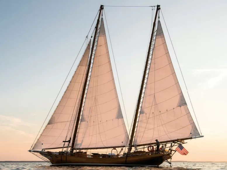 63-foot schooner sails the Chesapeake Bay